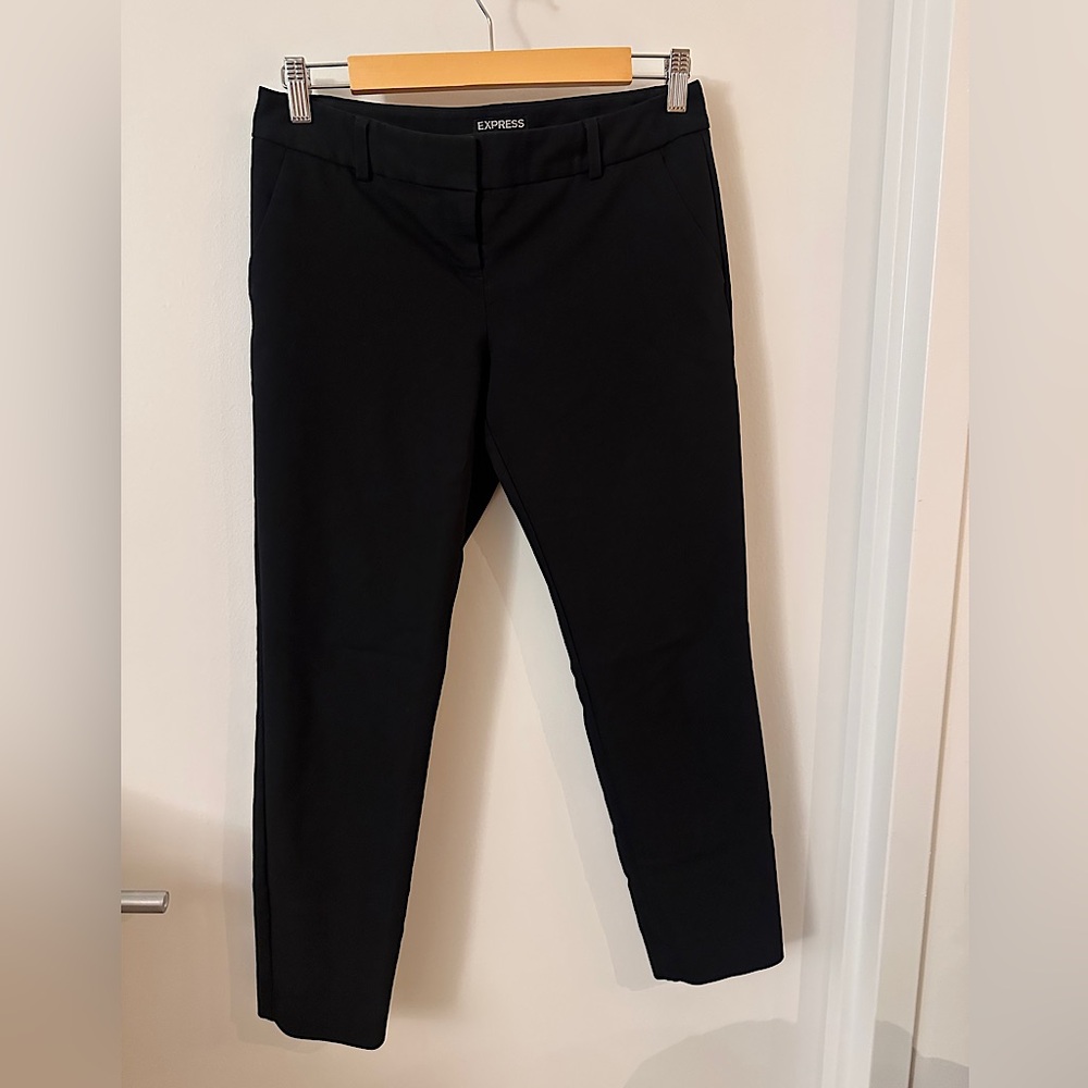 Express Columnist Ankle Dress Pants Size 2R - Black